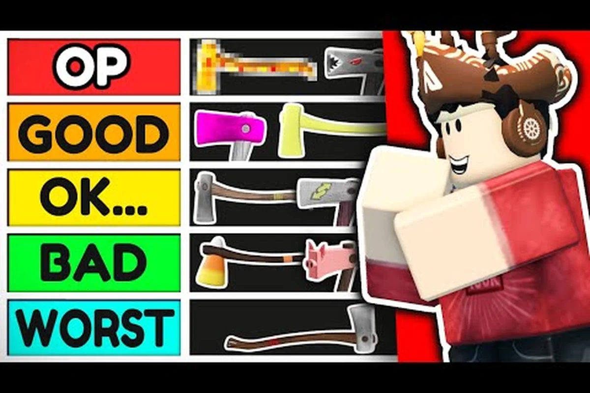 Lumber Tycoon 2 도끼 스탯 비교: 공격력, DPS, 사거리